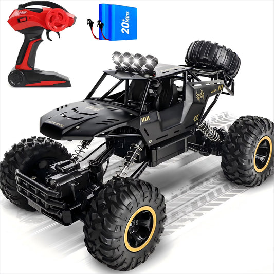 Wowehicle 1:12 Large RC Cars,4WD Large Remote Control Monster Truck 2.4 GHz Alloy RC Cars for Kids